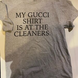 Surf Style Heather Gray Tee with Bold Black Print